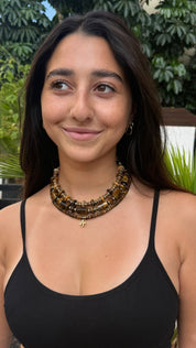 Tiger Eye necklace set