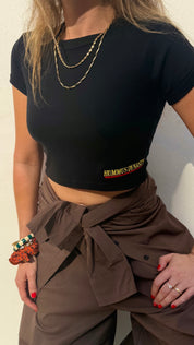 HUMMUS DYNASTY crop top