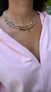 Hebrew Letter Necklace Set