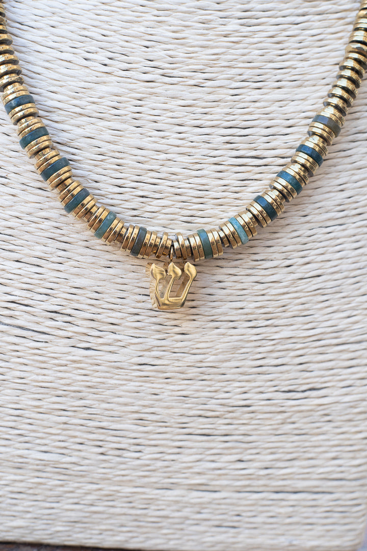 Hebrew letter necklace
