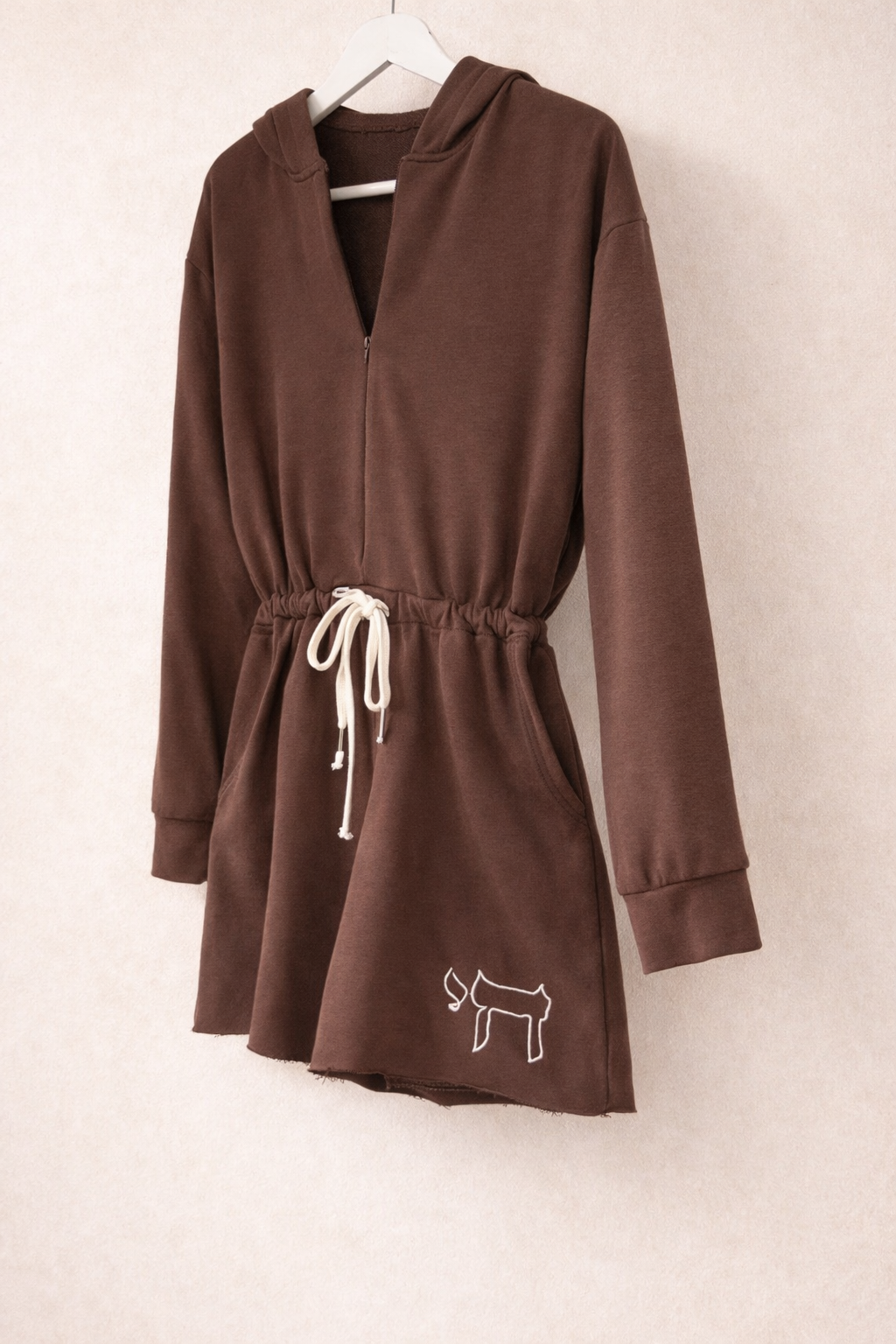 Alive & bold חי Hoodie playsuit