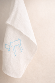 Alive & bold blue muslin cloth