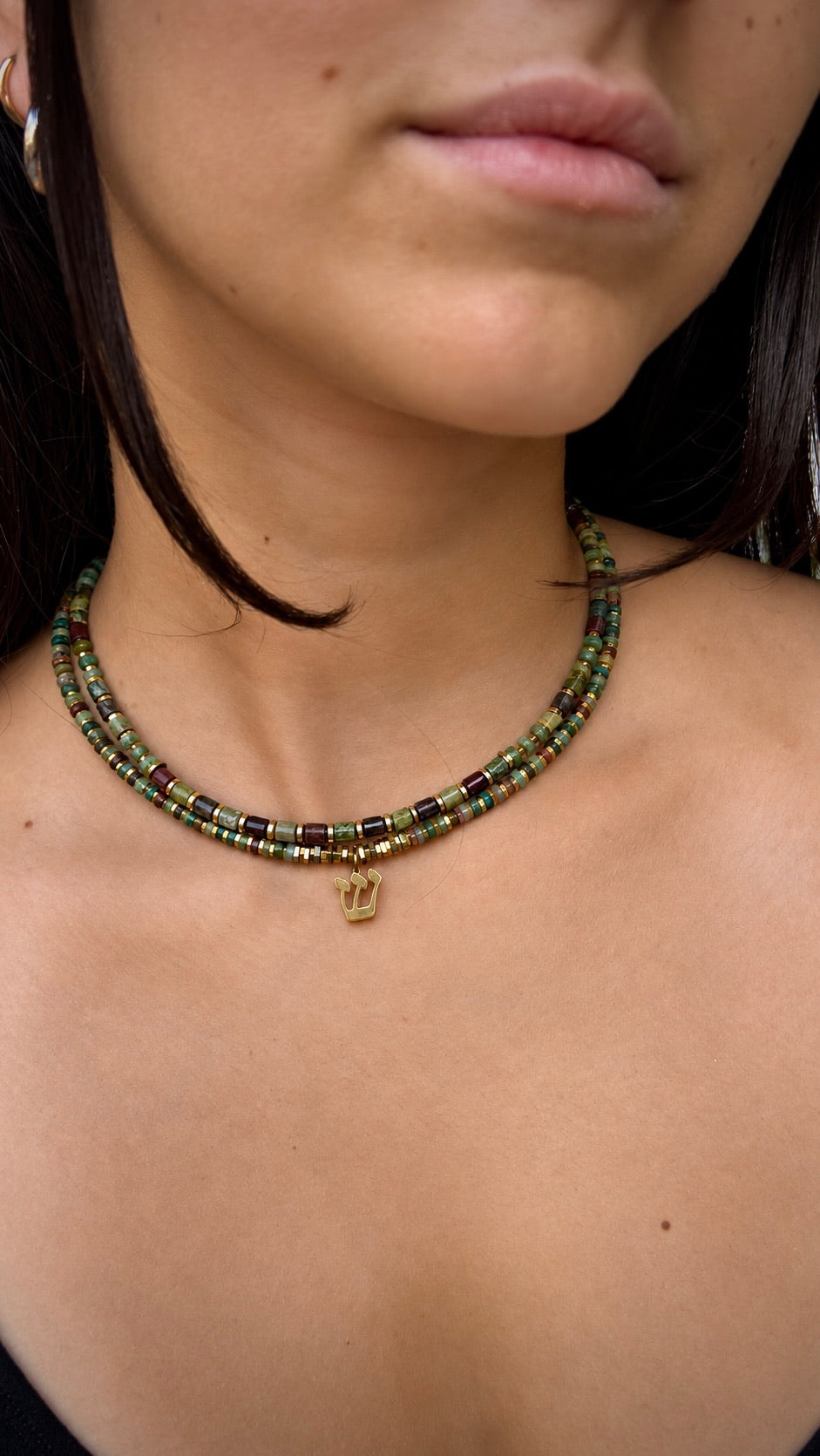 Green and Burgundy Set