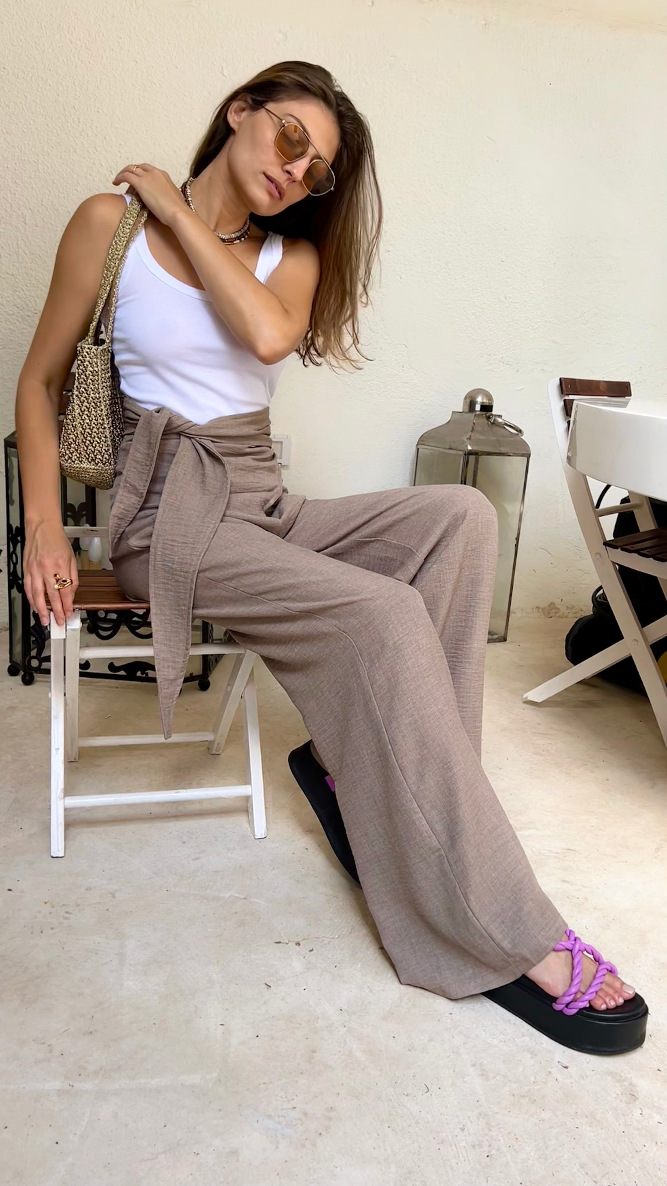 Brown Iconic Shalevet Pants