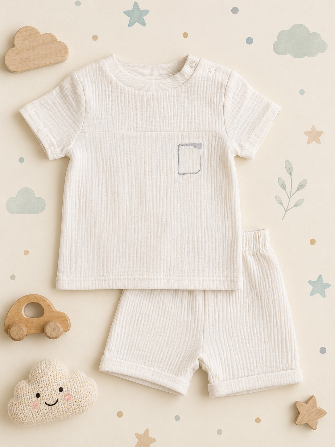 Alive & Bold Off White Set Kids