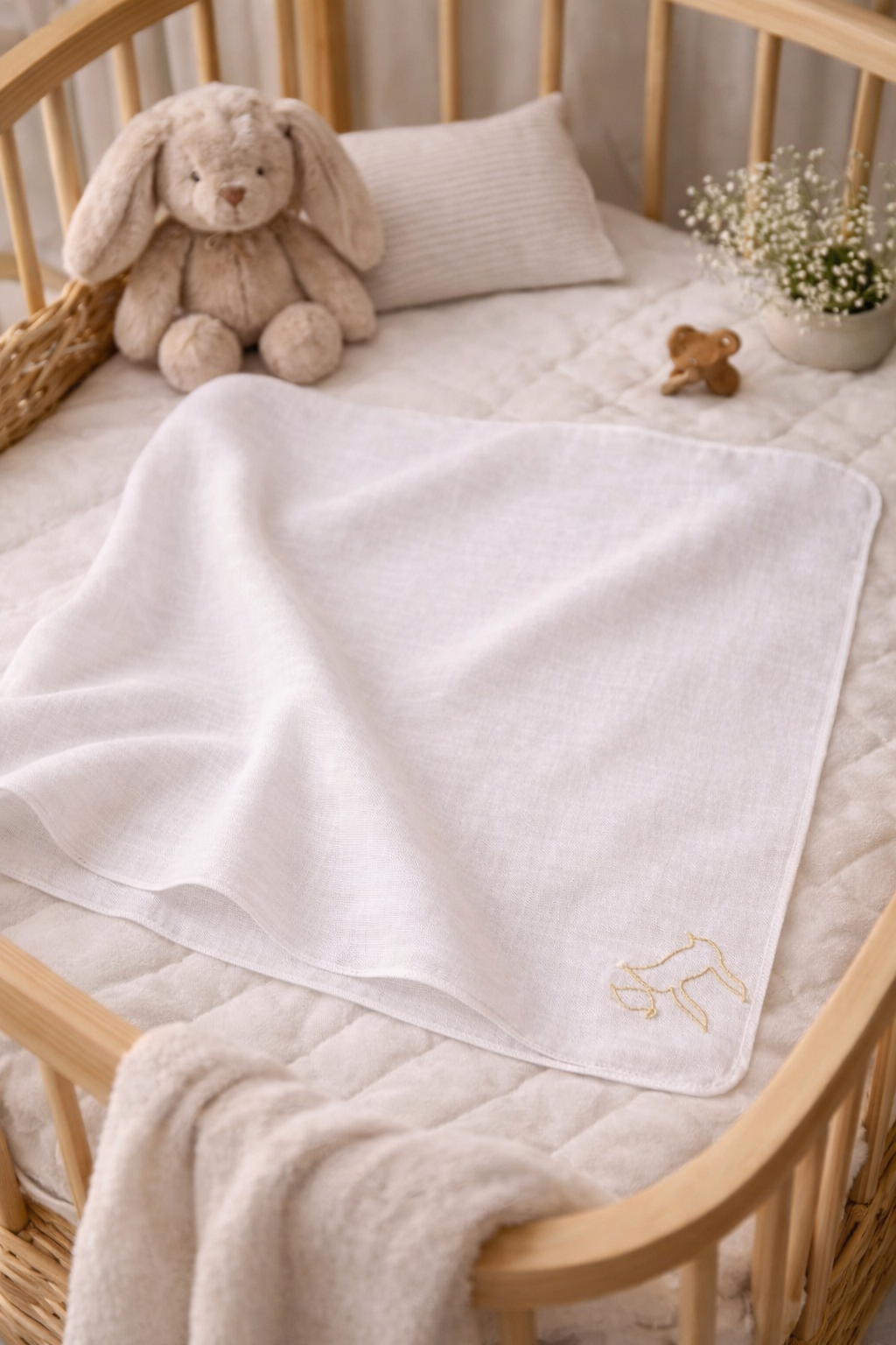 Alive & bold beige muslin cloth