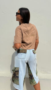 Brown Karma is Zionist crop top loose