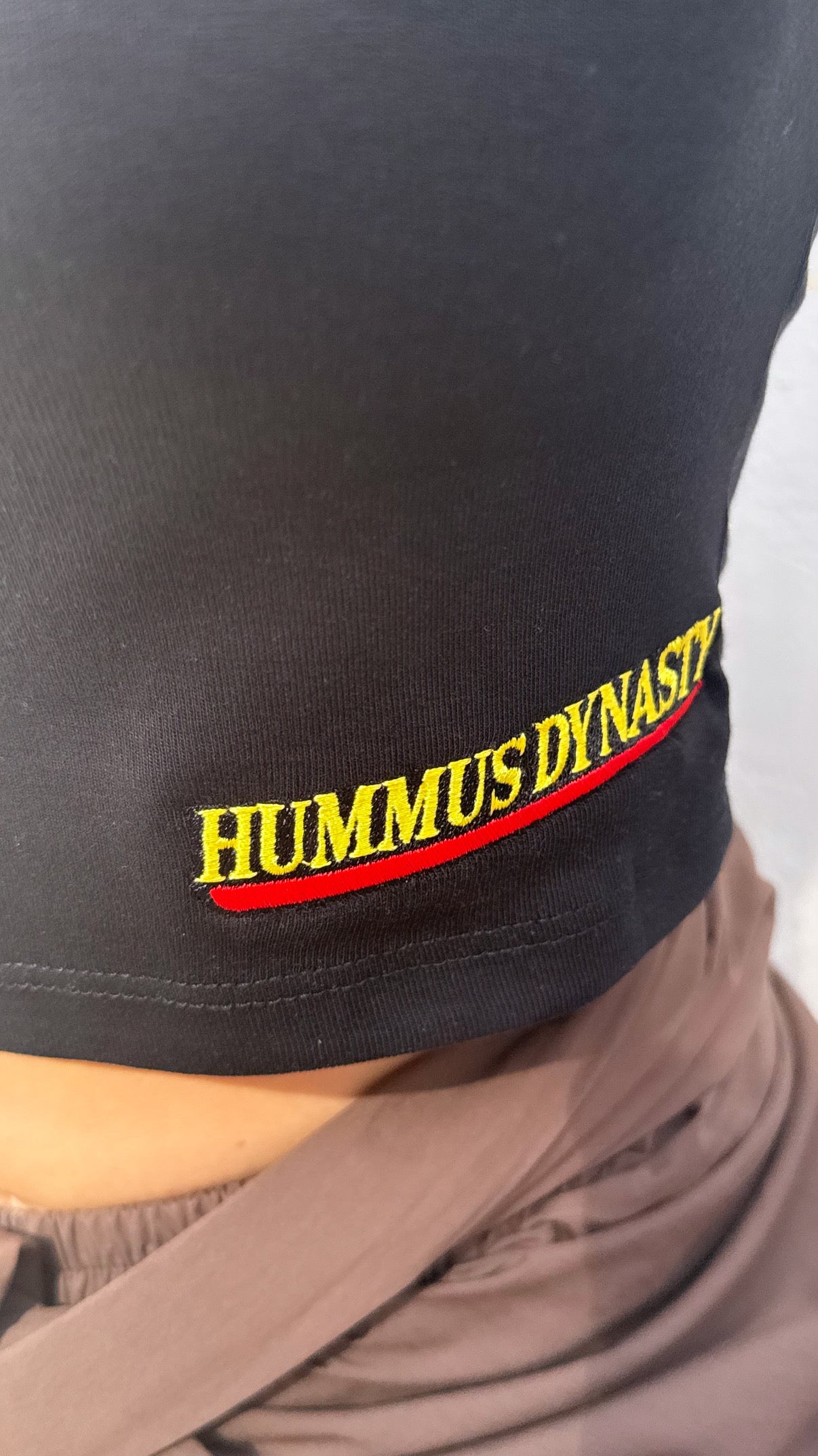 HUMMUS DYNASTY crop top
