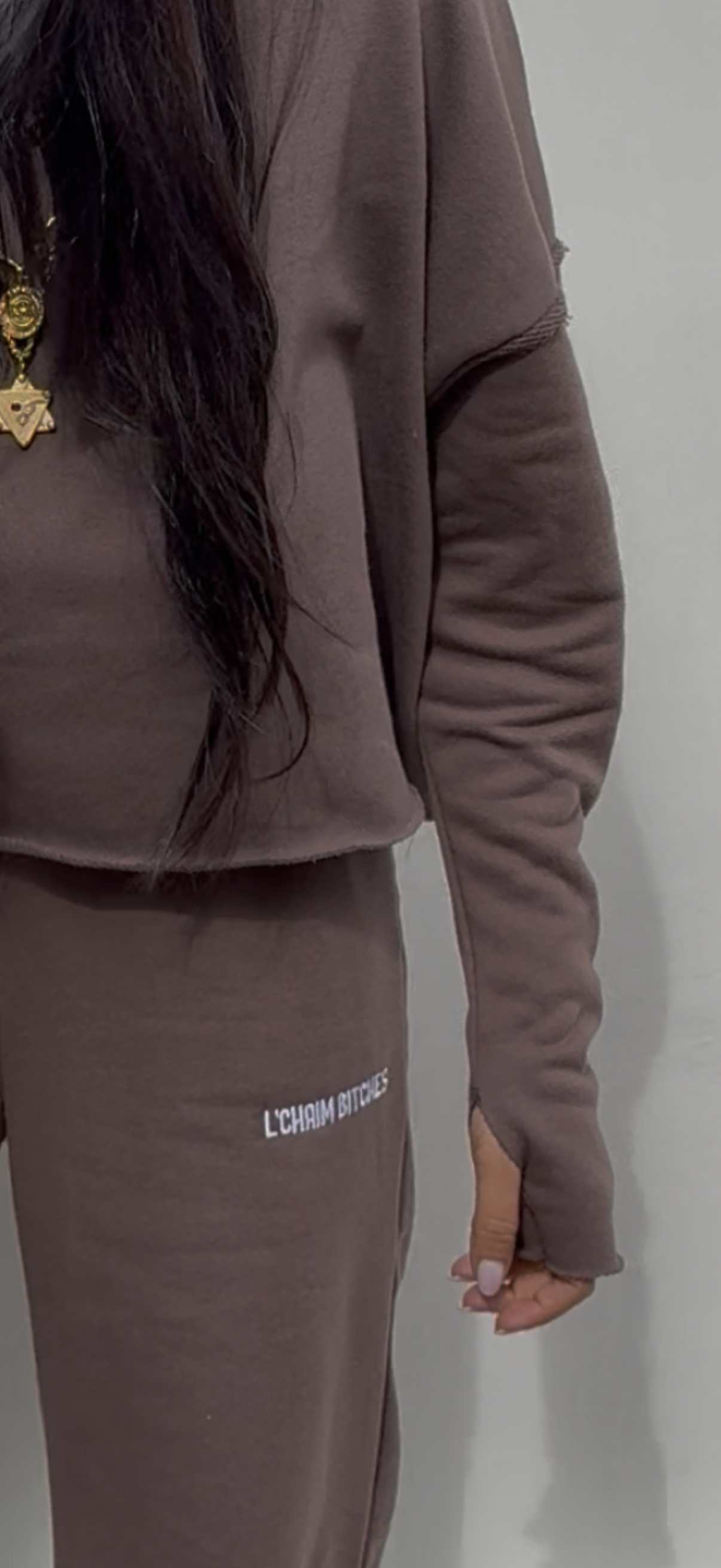 L'chaim bitches top sweater