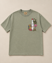 EUF x BYSHALEVET Tunisian Kit Embroidered T-Shirt - Crew neck