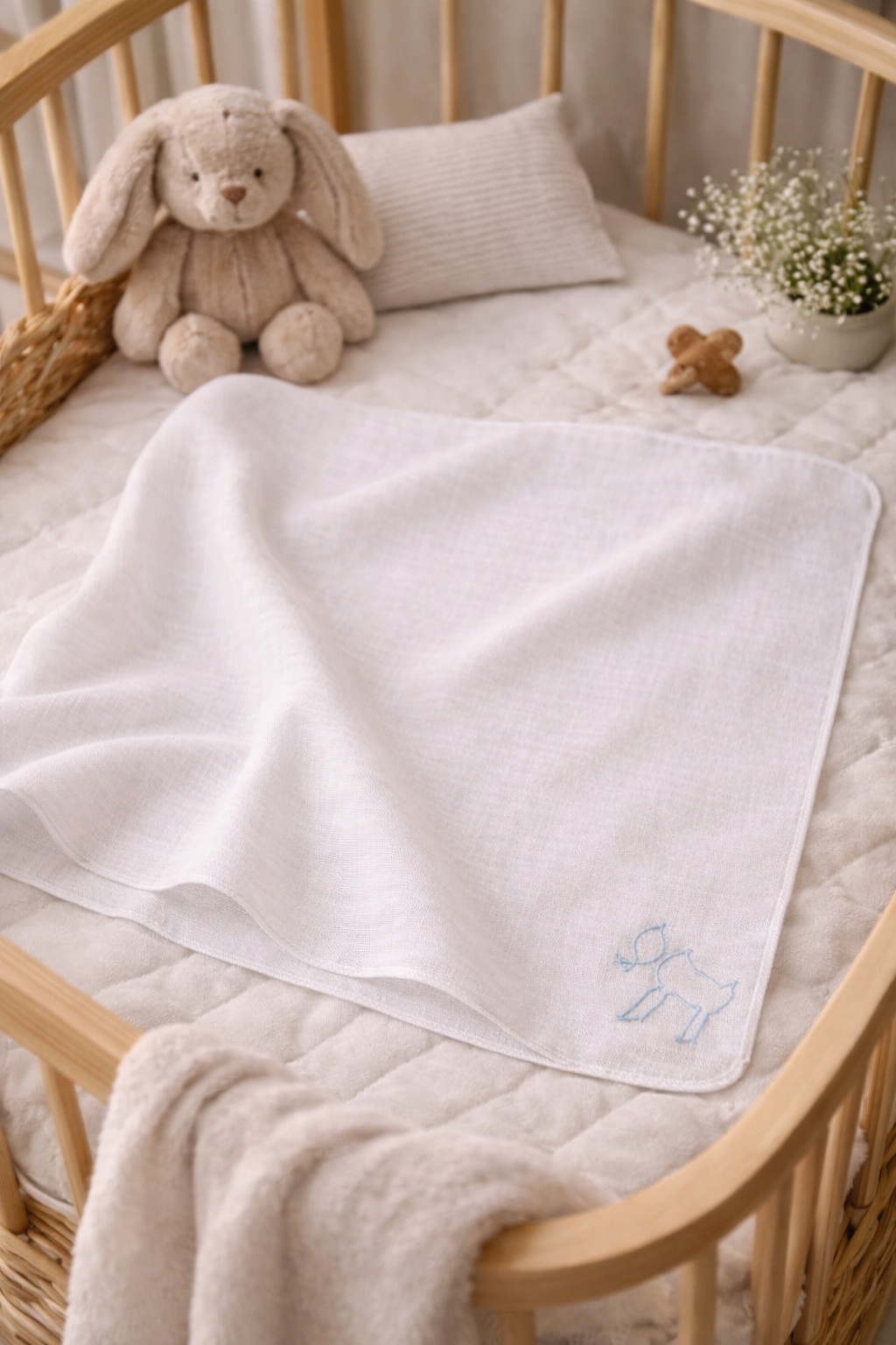 Alive & bold blue muslin cloth
