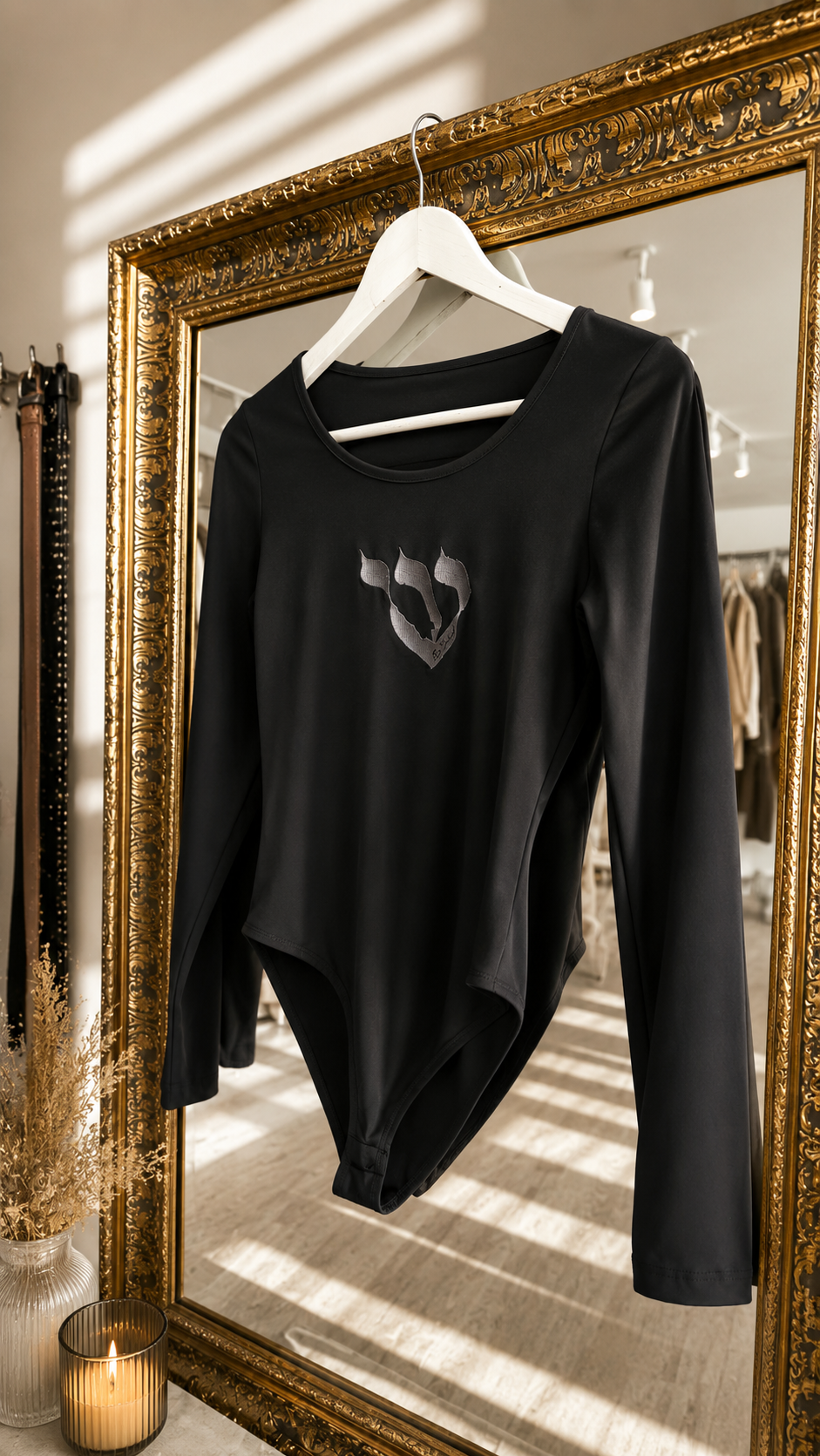 Shin ש Embroidered Bodysuit