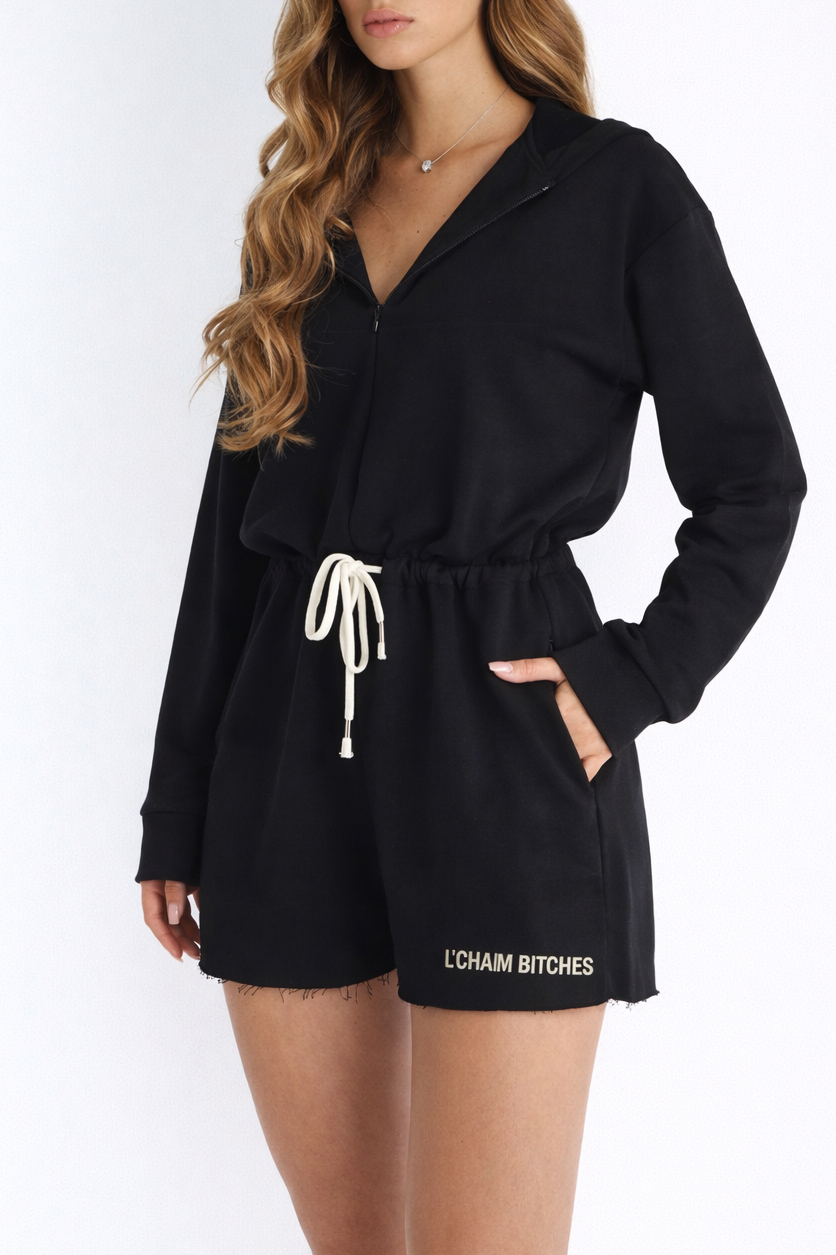 L’chaim bitches Hoodie Playsuit