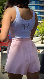 Pink Less Drama More Challah Shorts