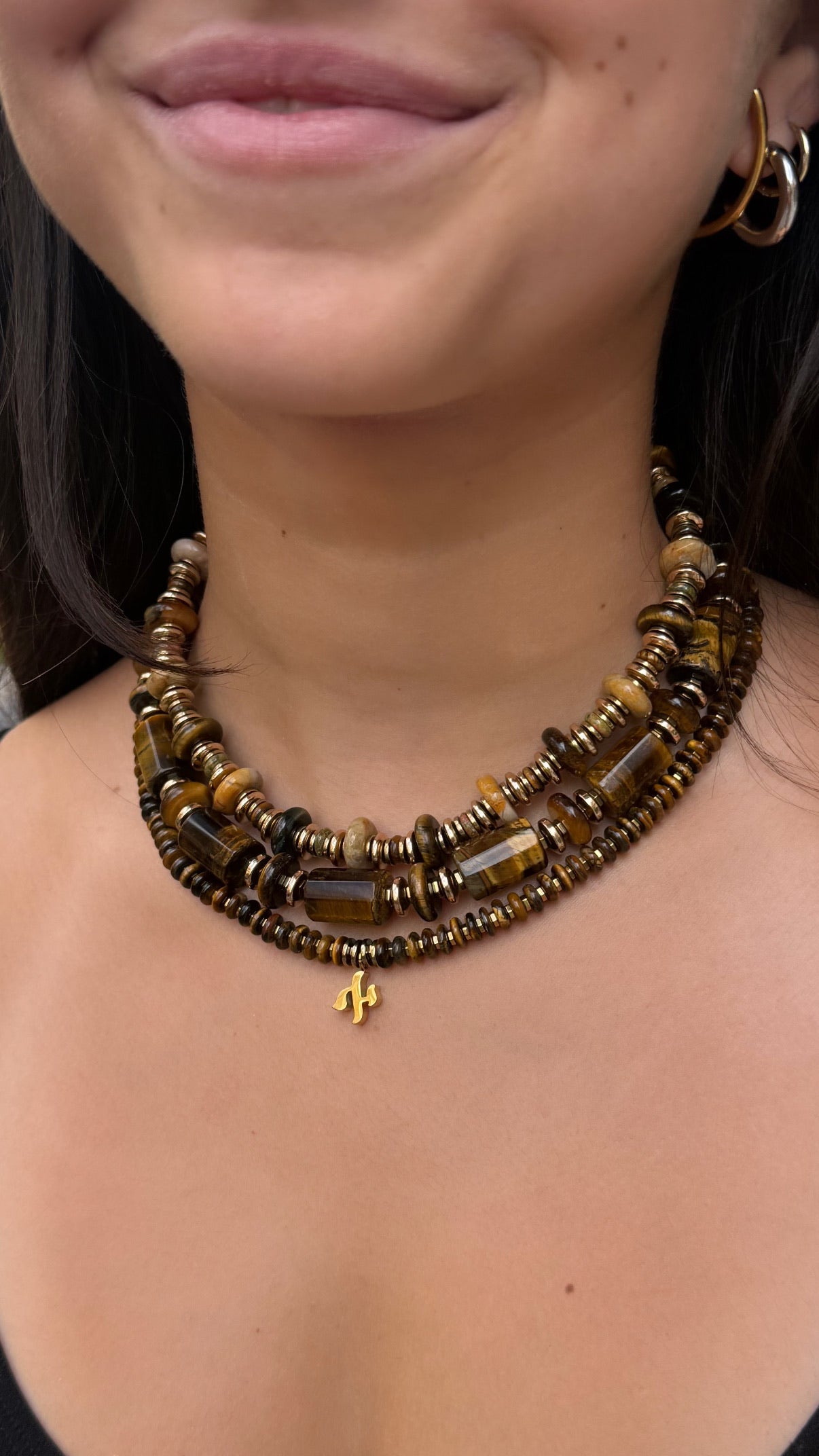 Tiger Eye necklace set