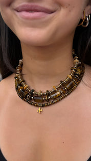 Tiger Eye necklace set