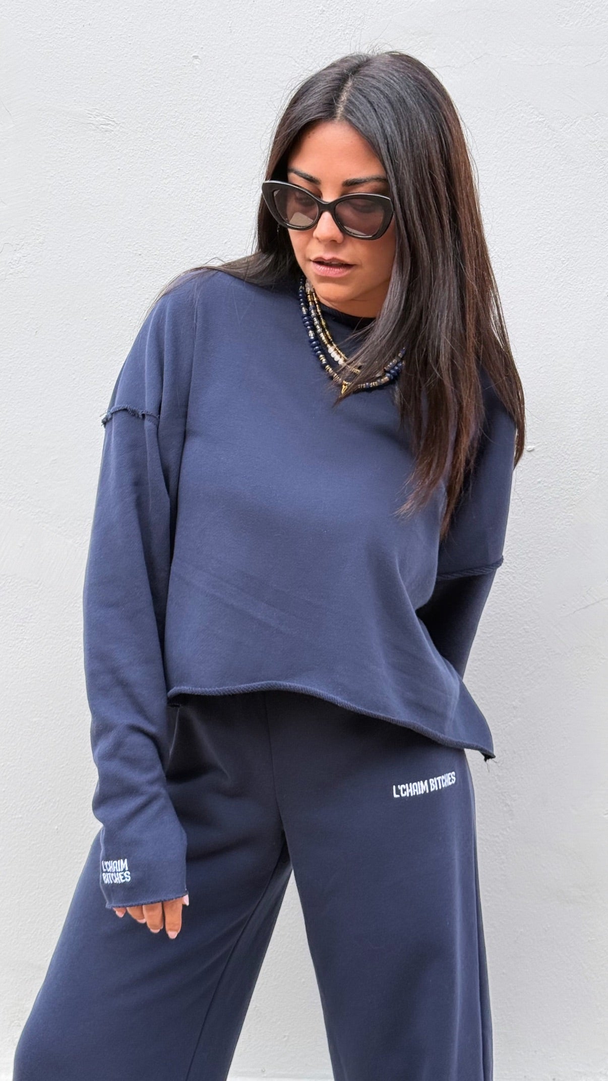 L'chaim bitches top sweater