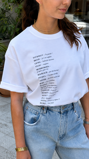 EUF x BYSHALEVET – Tunisian Dictionary T-Shirt
