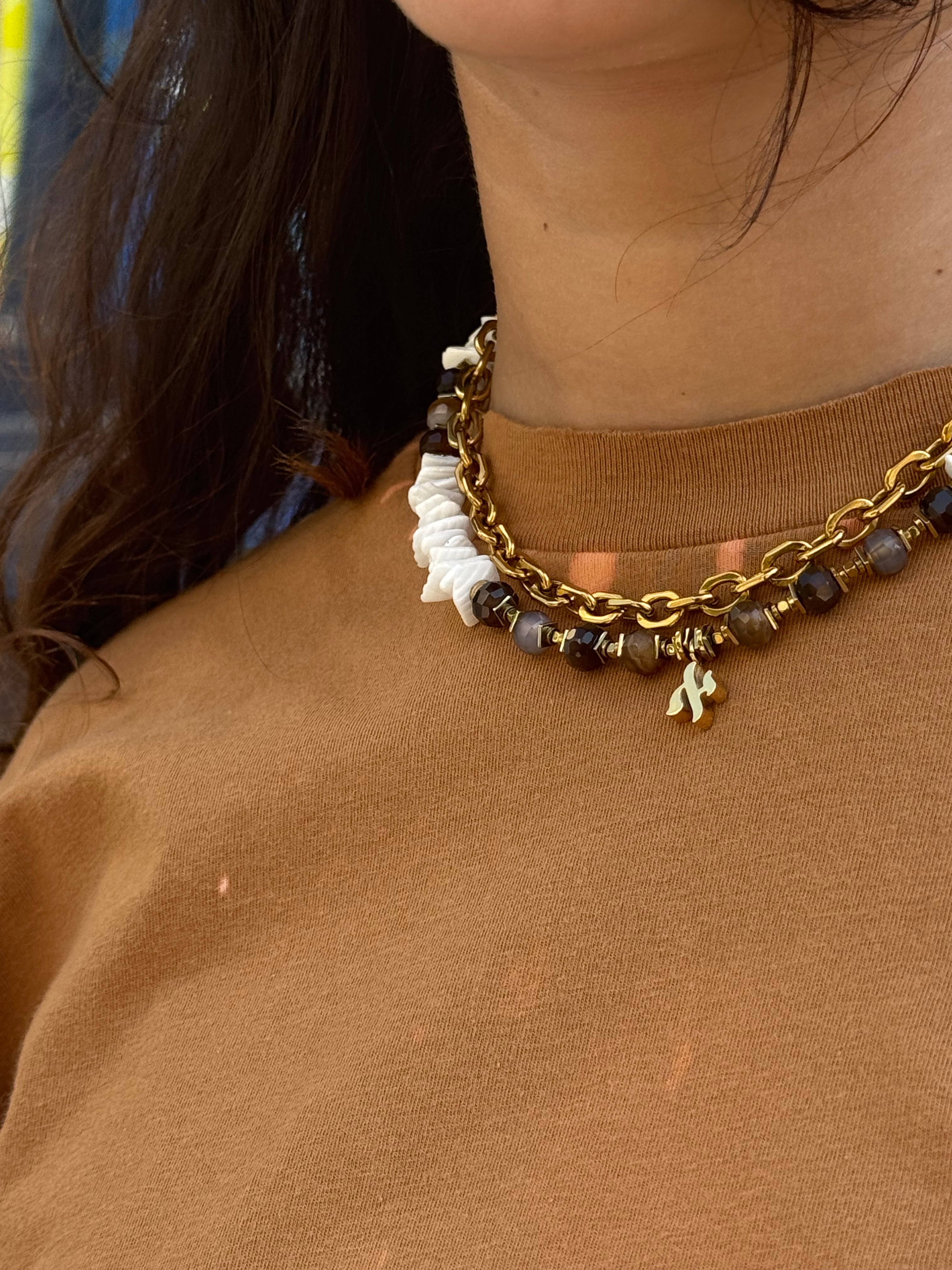 Golden Aleph Necklace Set