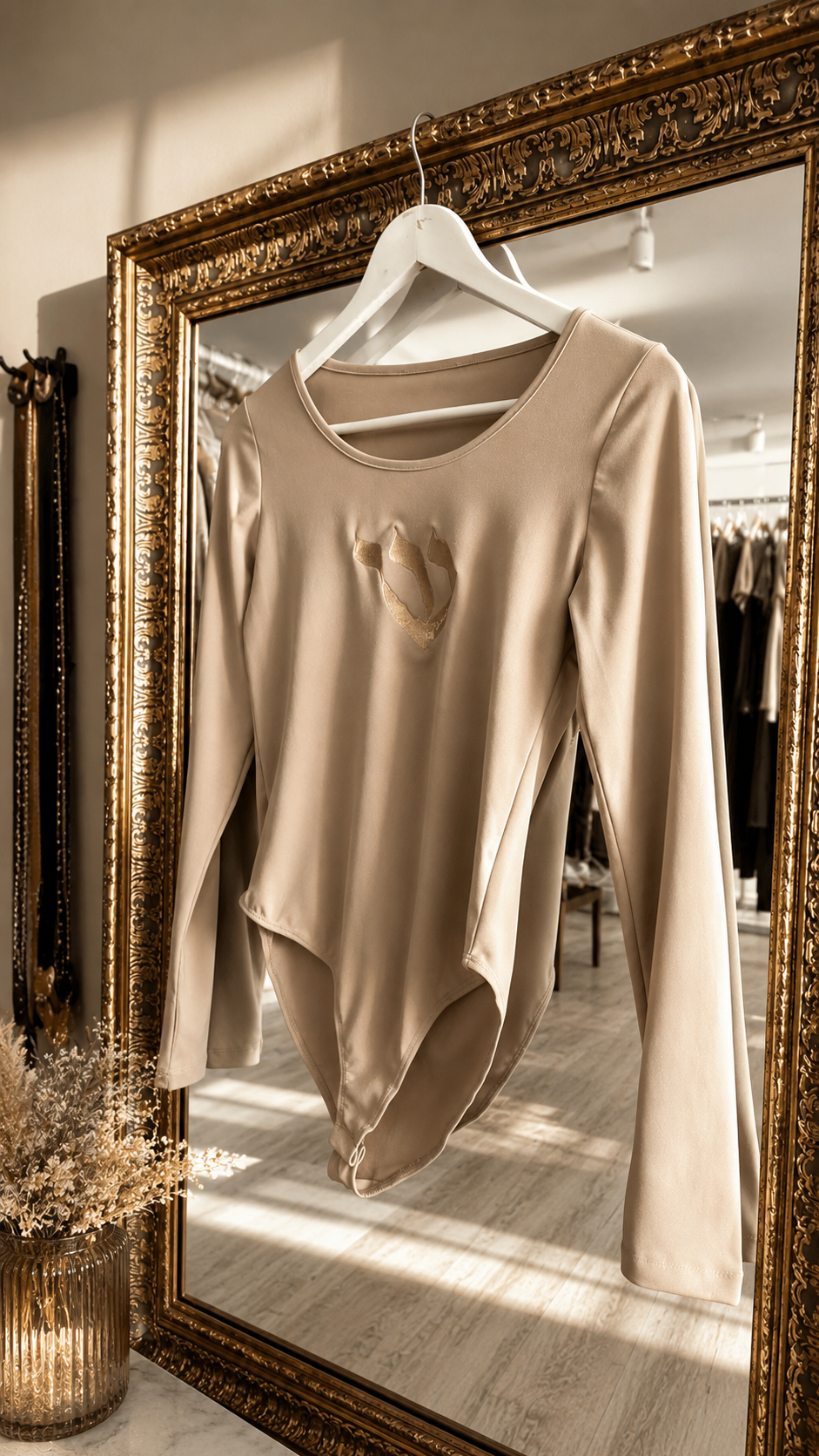 Shin ש Embroidered Bodysuit