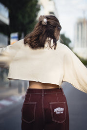 Alive & bold cropped top long sleeve חי