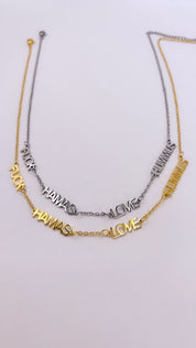 FUCK HAMAS LOVE HUMMUS Necklace