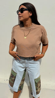 Brown Karma is Zionist crop top loose