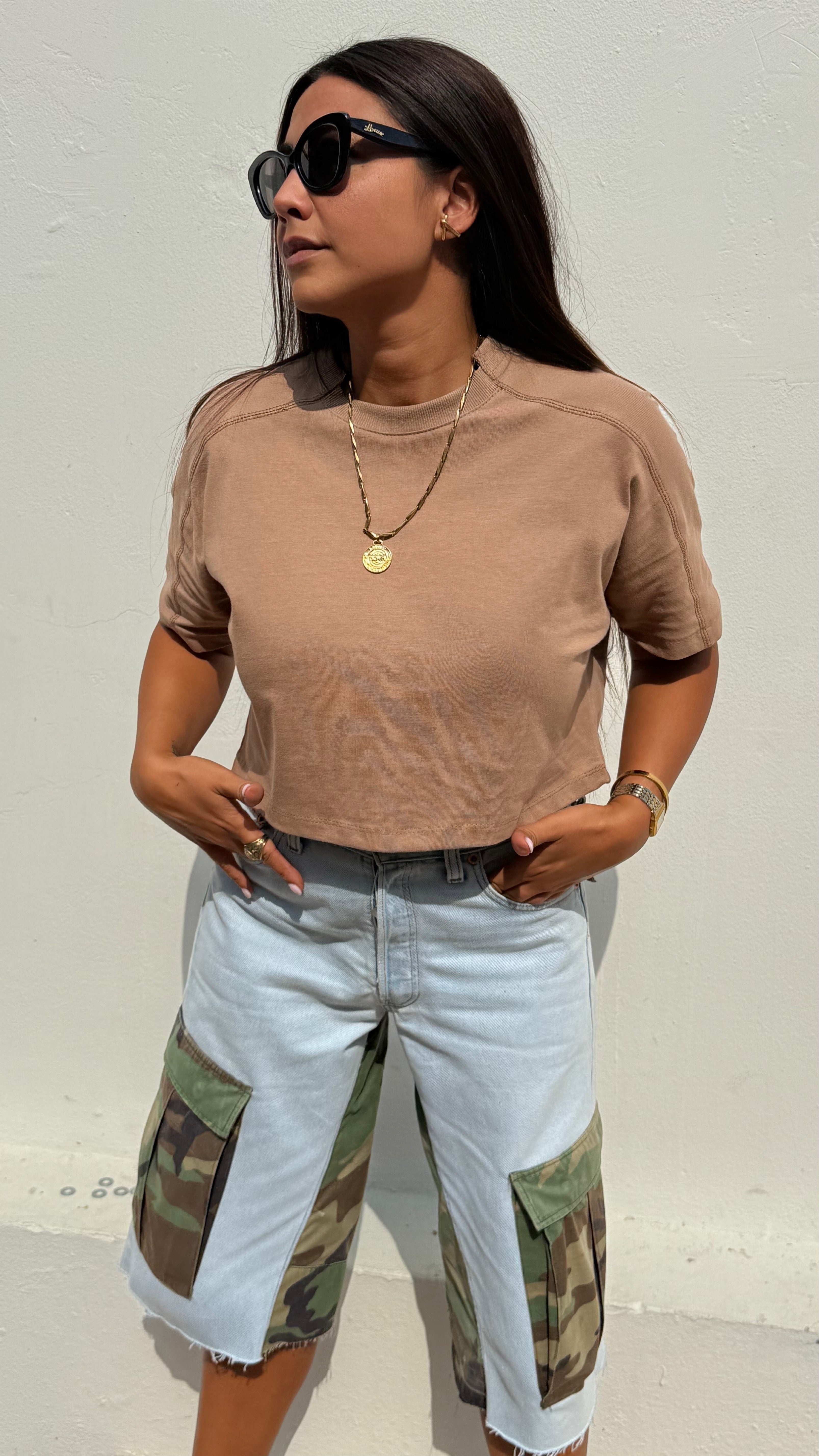 Brown Karma is Zionist crop top loose