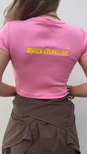Less drama More CHALLAH crop top