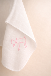 Alive & bold pink muslin cloth