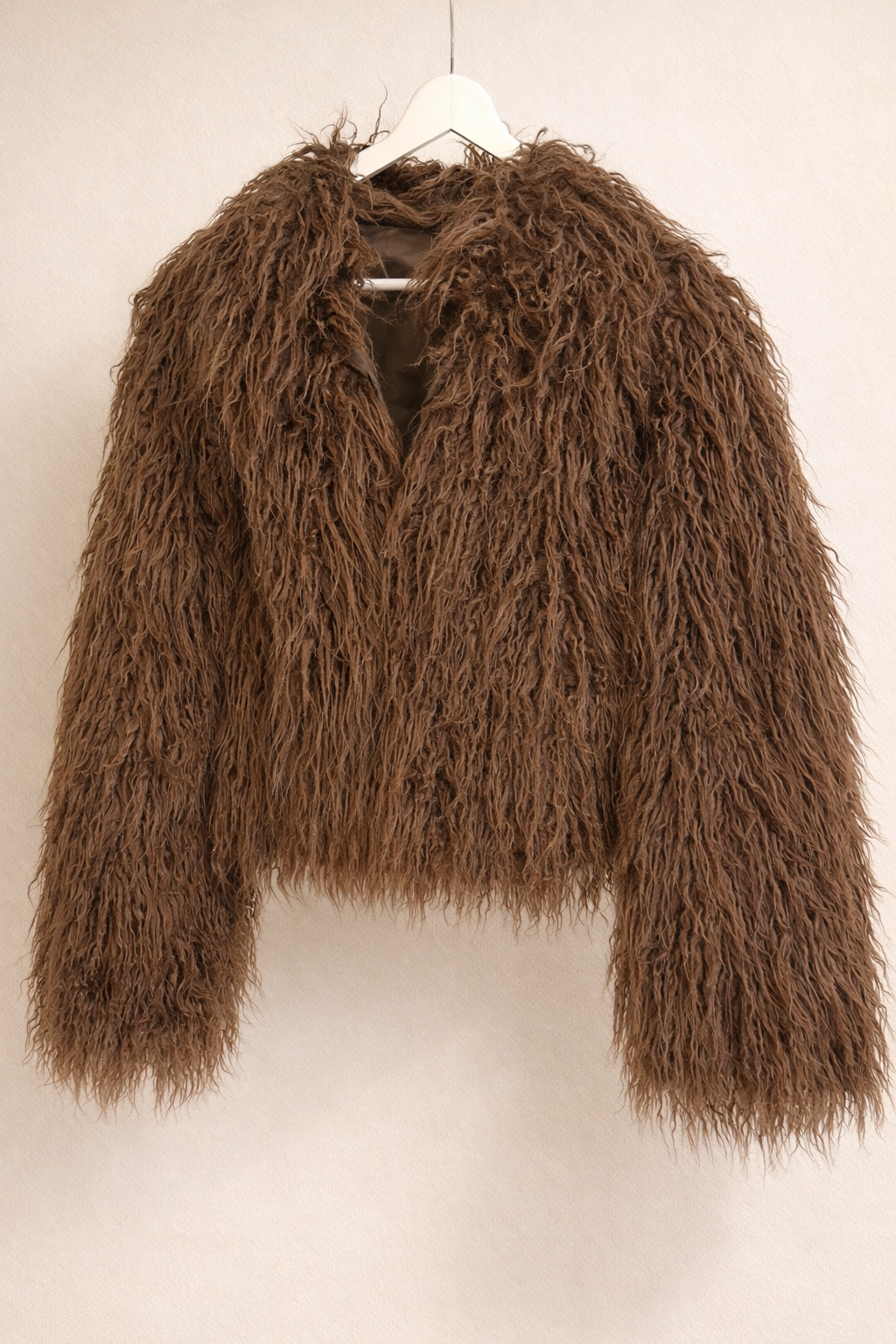 Brown Faux Fur Jacket
