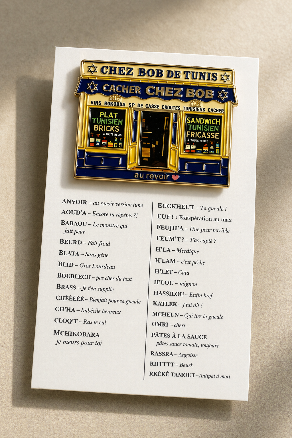 Chez bob de Tunis pins by EUF