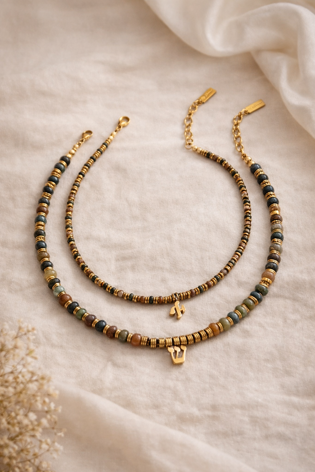 Hebrew letter necklaces