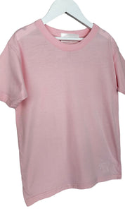 Light Pink life T-shirt embroidered white