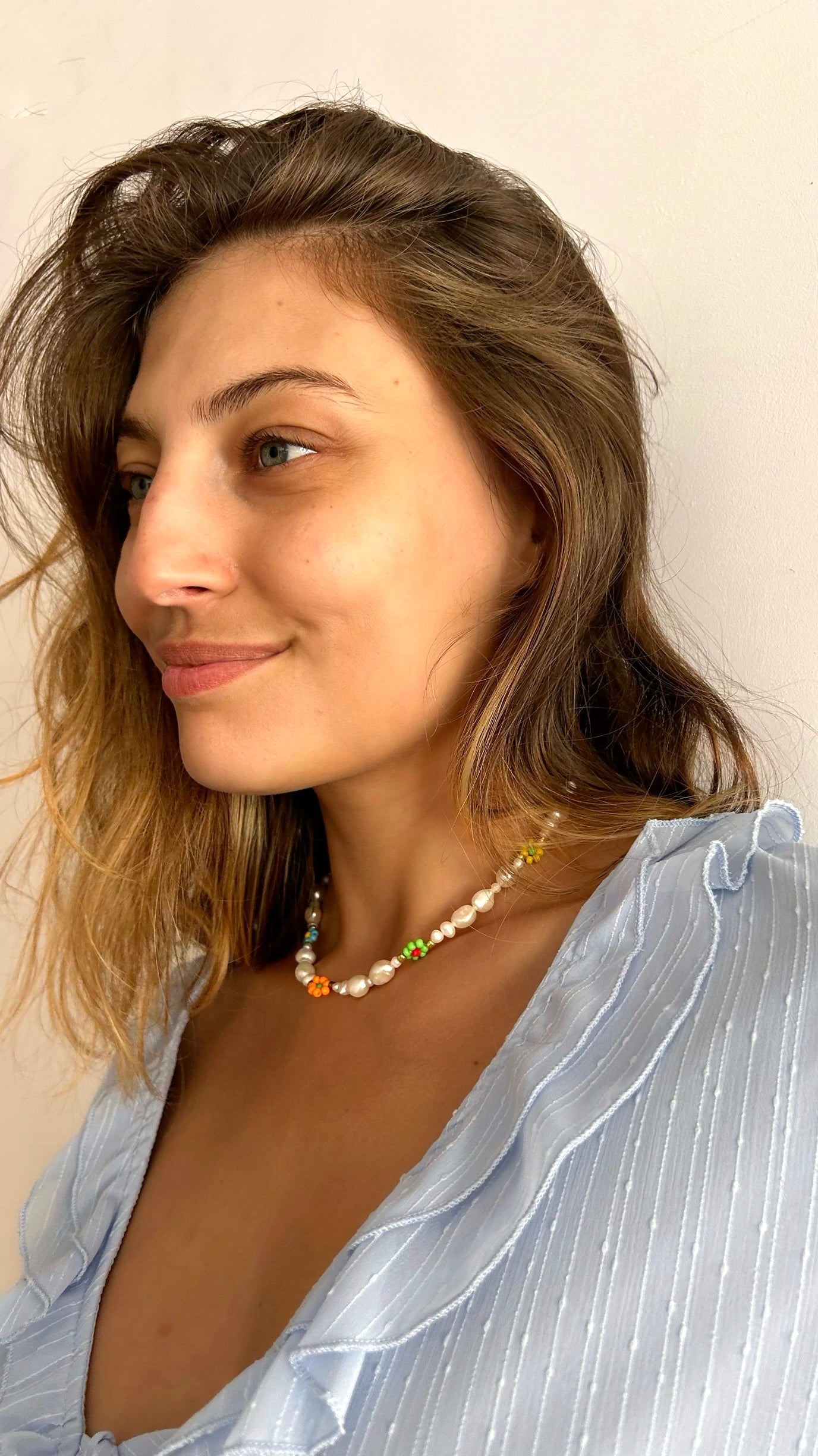 Cute flowers necklace