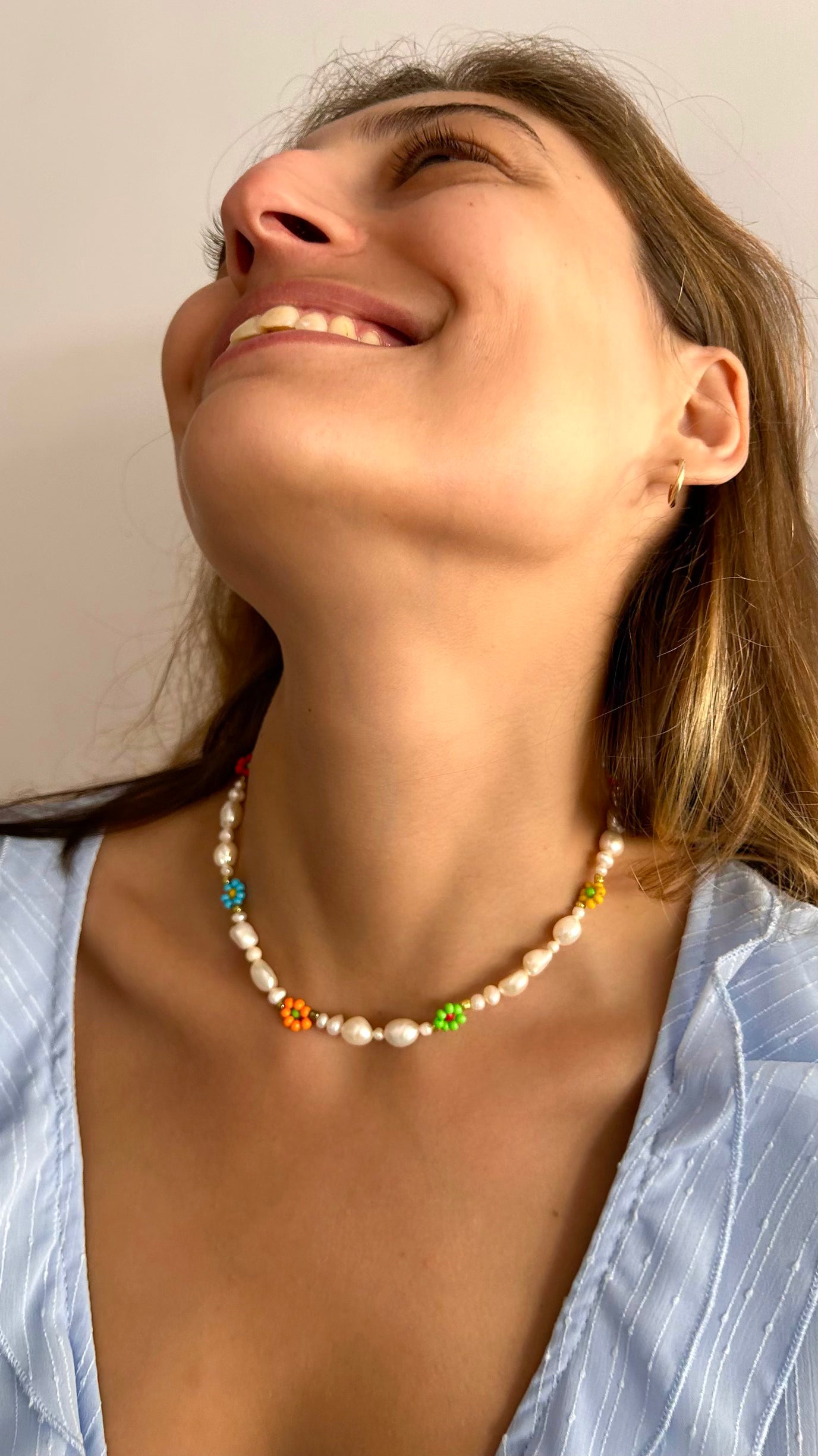 Cute flowers necklace