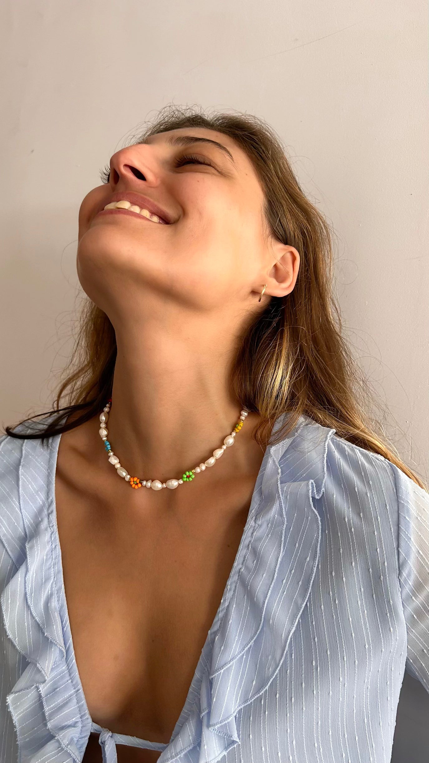 Cute flowers necklace