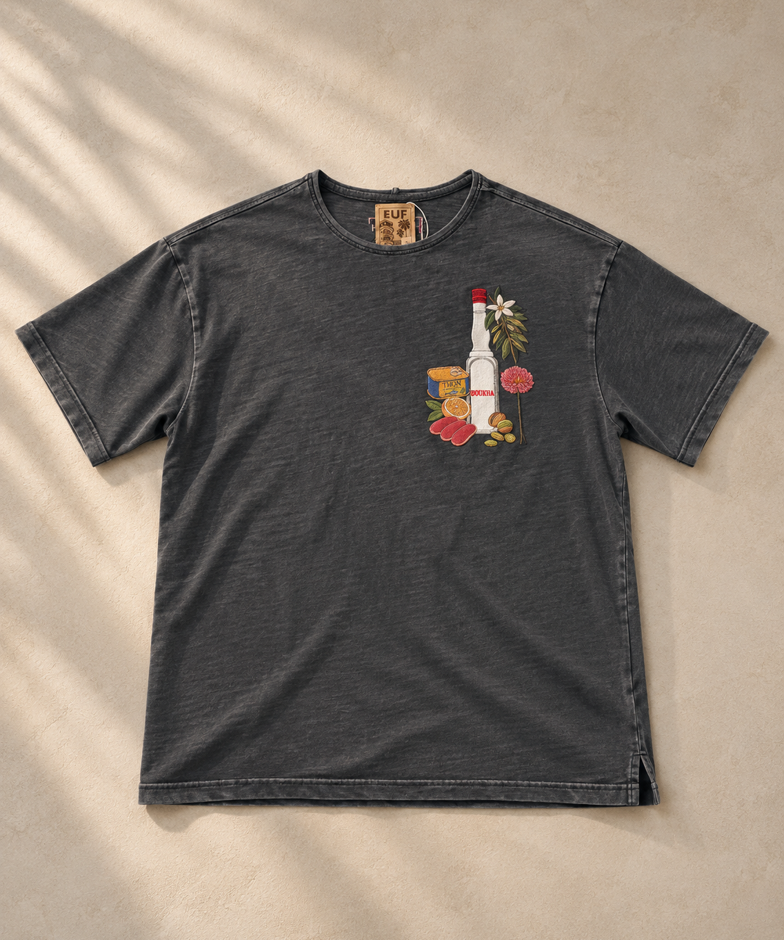 EUFxBYSHALEVET Tunisian Kit Embroidered T-Shirt - Raw neck