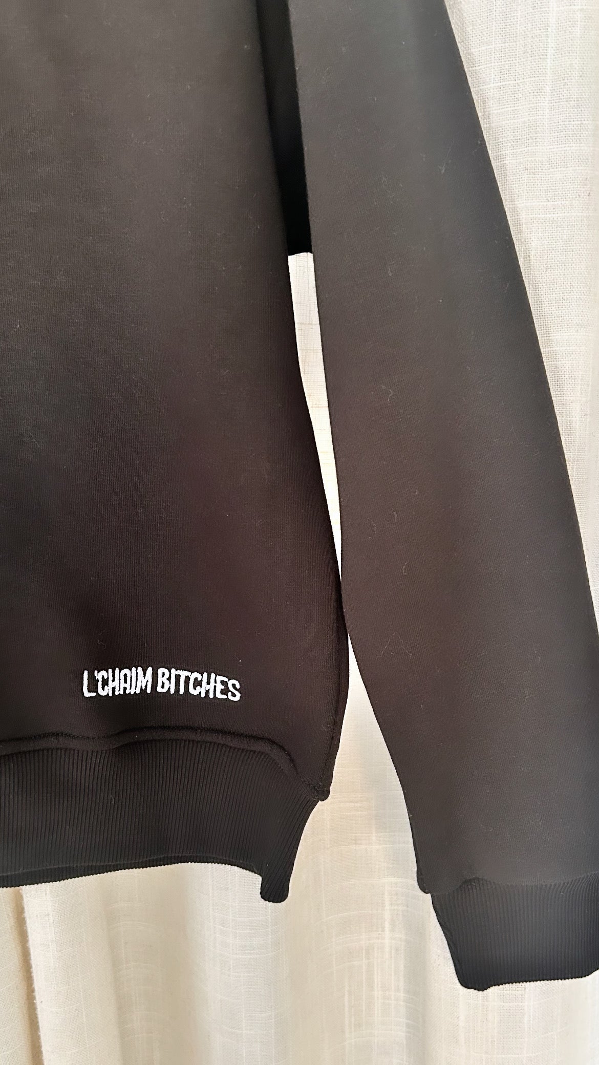 Black L'haim bitches sweatshirt