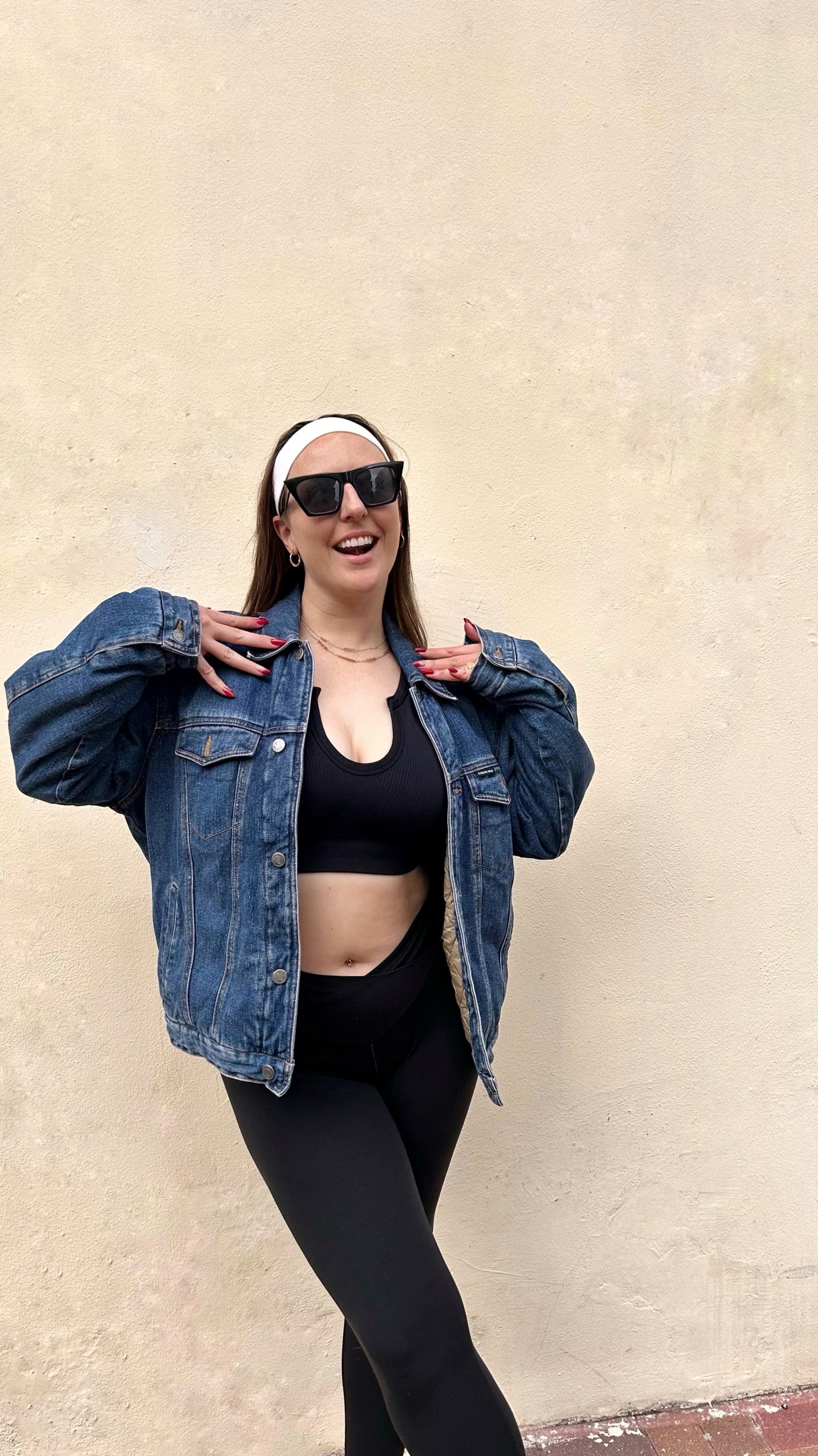 Vintage Am Israel High denim vest