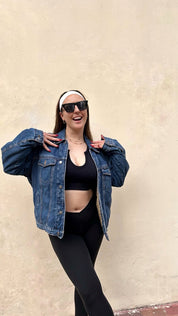 Vintage Am Israel High denim vest