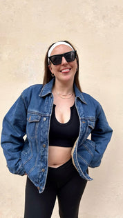 Vintage Am Israel High denim vest