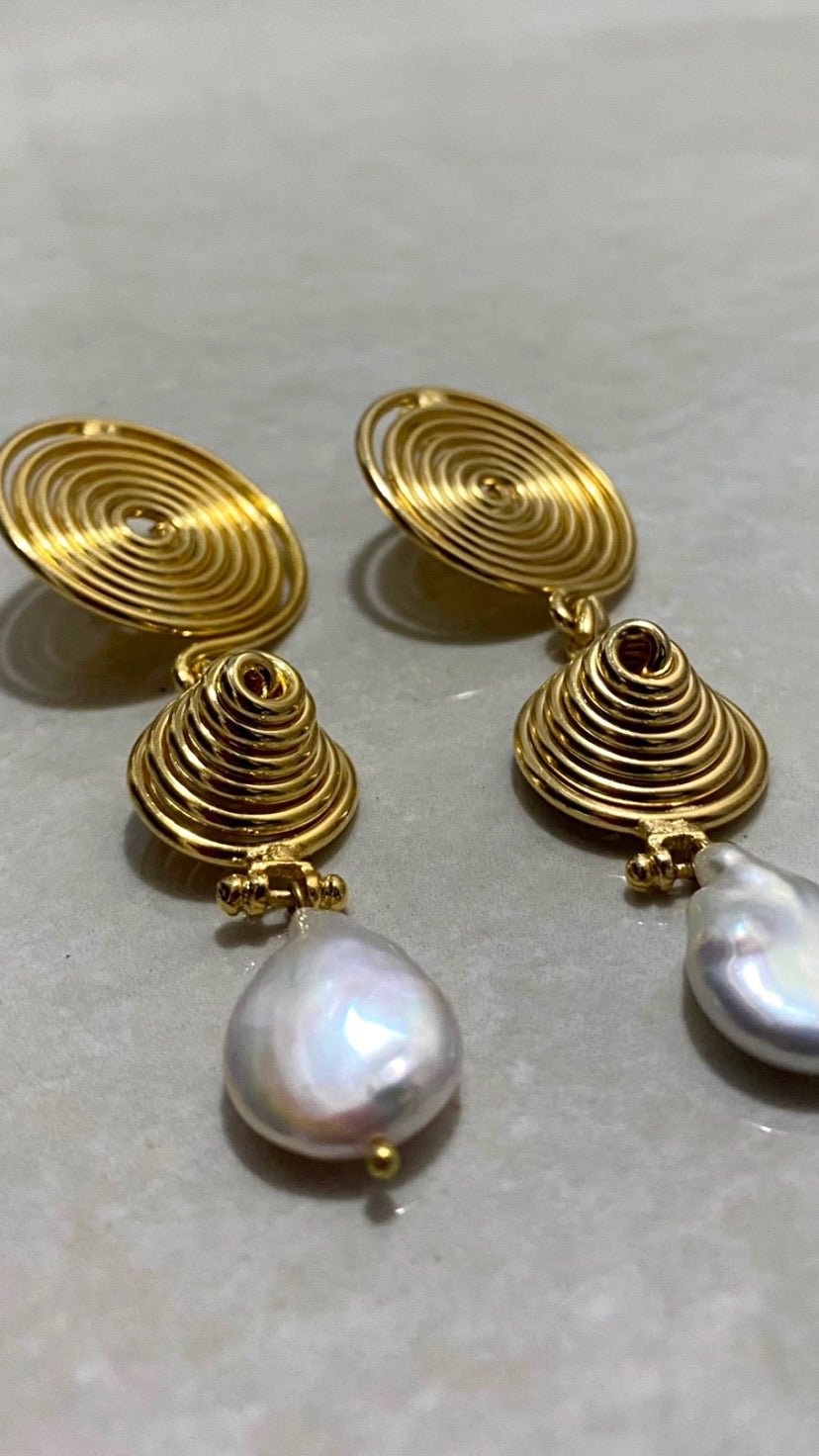 Spiral earrings